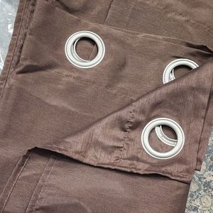 Sun Zero Curtains Brown